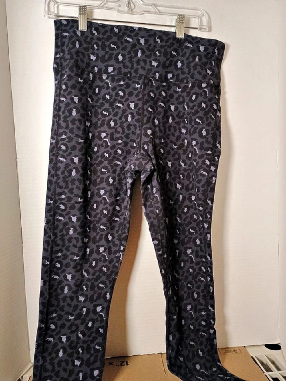 Skechers GO WALK High-Waisted Cheetah Legging Leggings Black & Gray